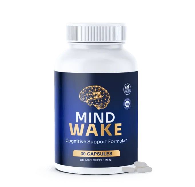 MindWake cognitive clarity and memory support bottle close up