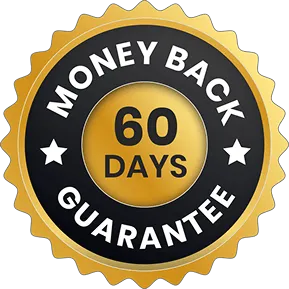 MindWake 60-day money-back guarantee badge